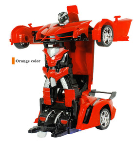 2In1 RC Car Sports Car Transformation Robots Models